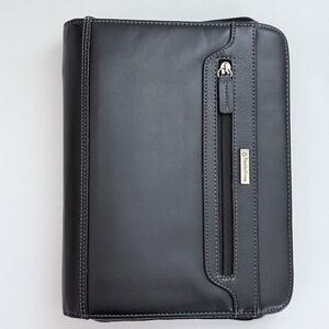 Franklin Covey Zip Around Black Classic Planner 7 Ring 10.5" X 8"